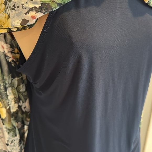 Kimcine Curve Floral Halter Dress with Beaded Neckline - Picture 10 of 13